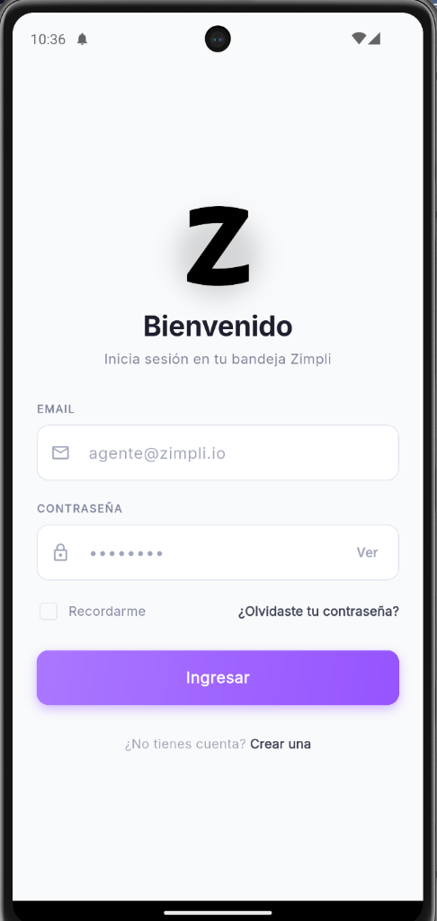 Zimpli App Login